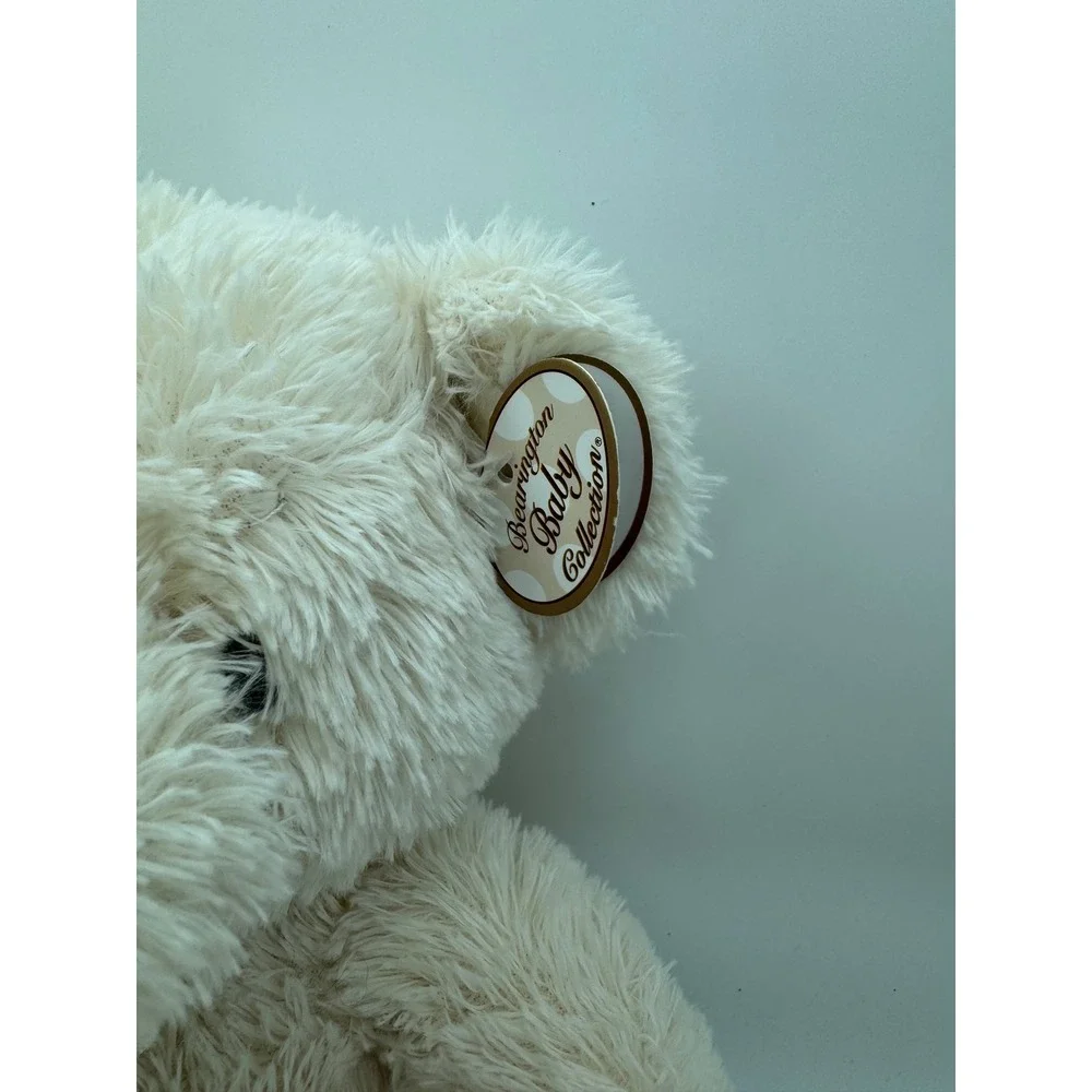 Baby's First Bear Plush Cream Ribbon Stuffed‎ Animal Toy